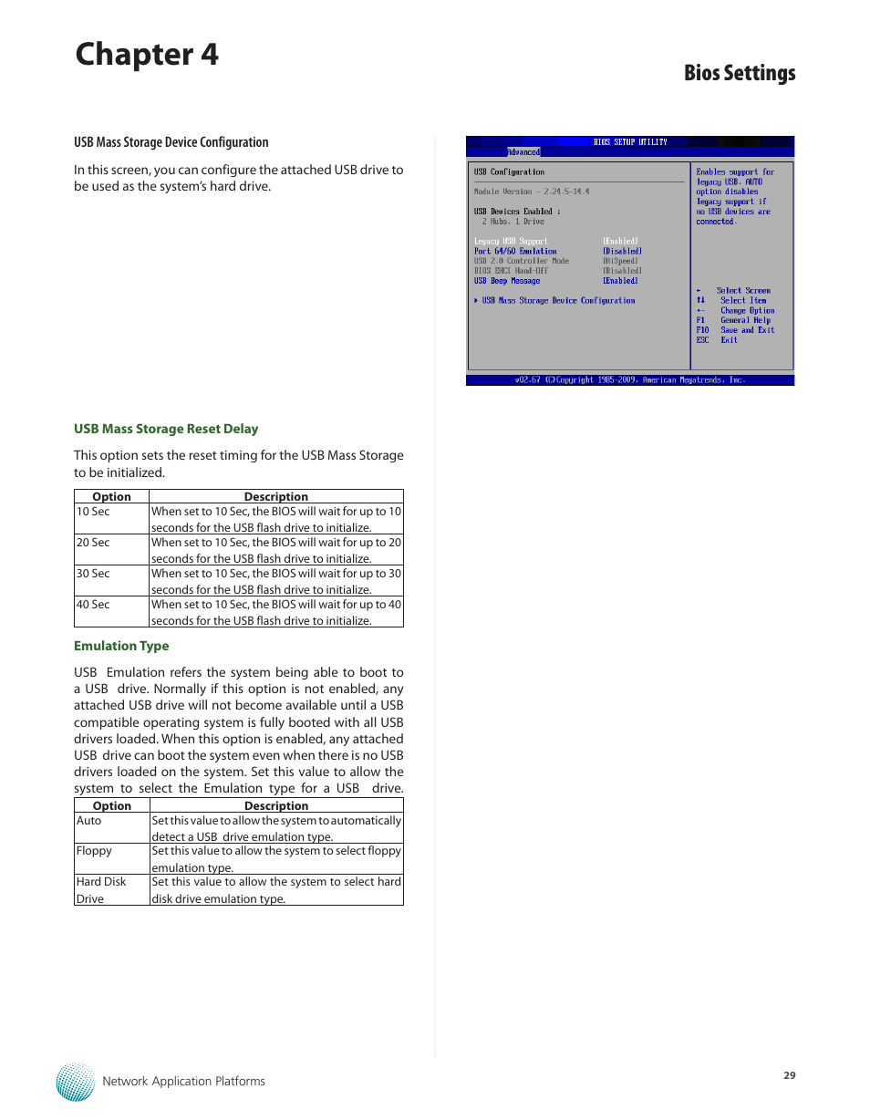 Chapter 4, Bios settings | Lanner FW-8760 User Manual | Page 34 / 53