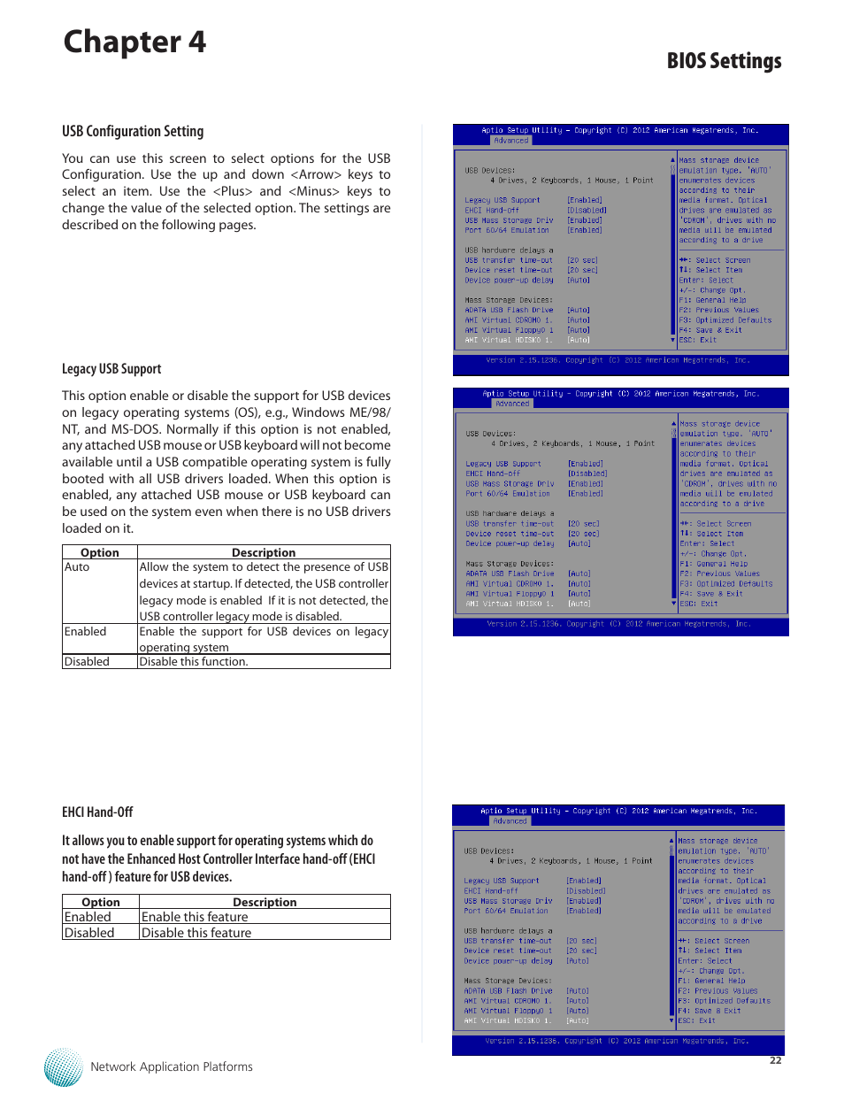 Chapter 4, Bios settings | Lanner FW-8877 User Manual | Page 28 / 46
