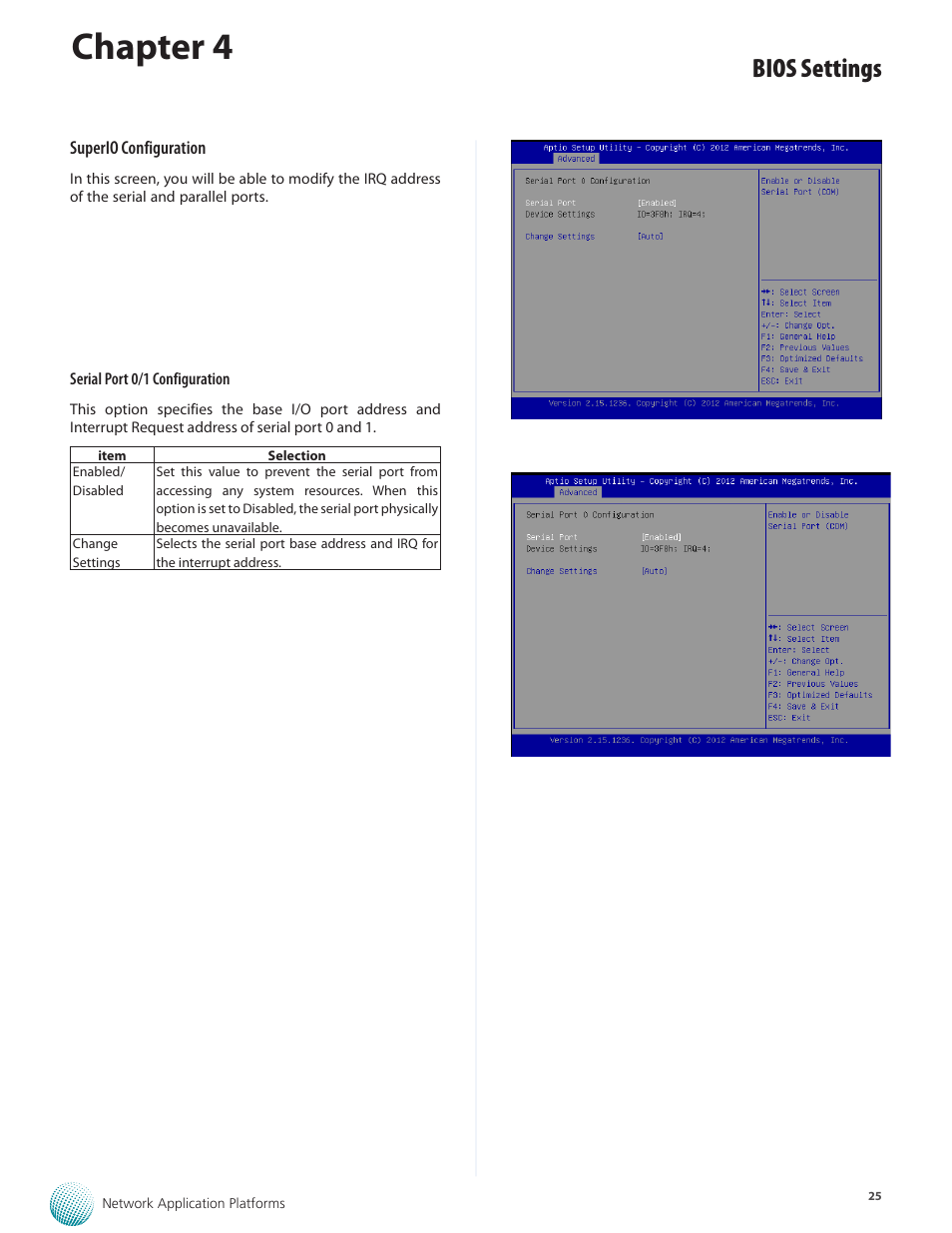Chapter 4, Bios settings | Lanner FW-8877 User Manual | Page 31 / 46
