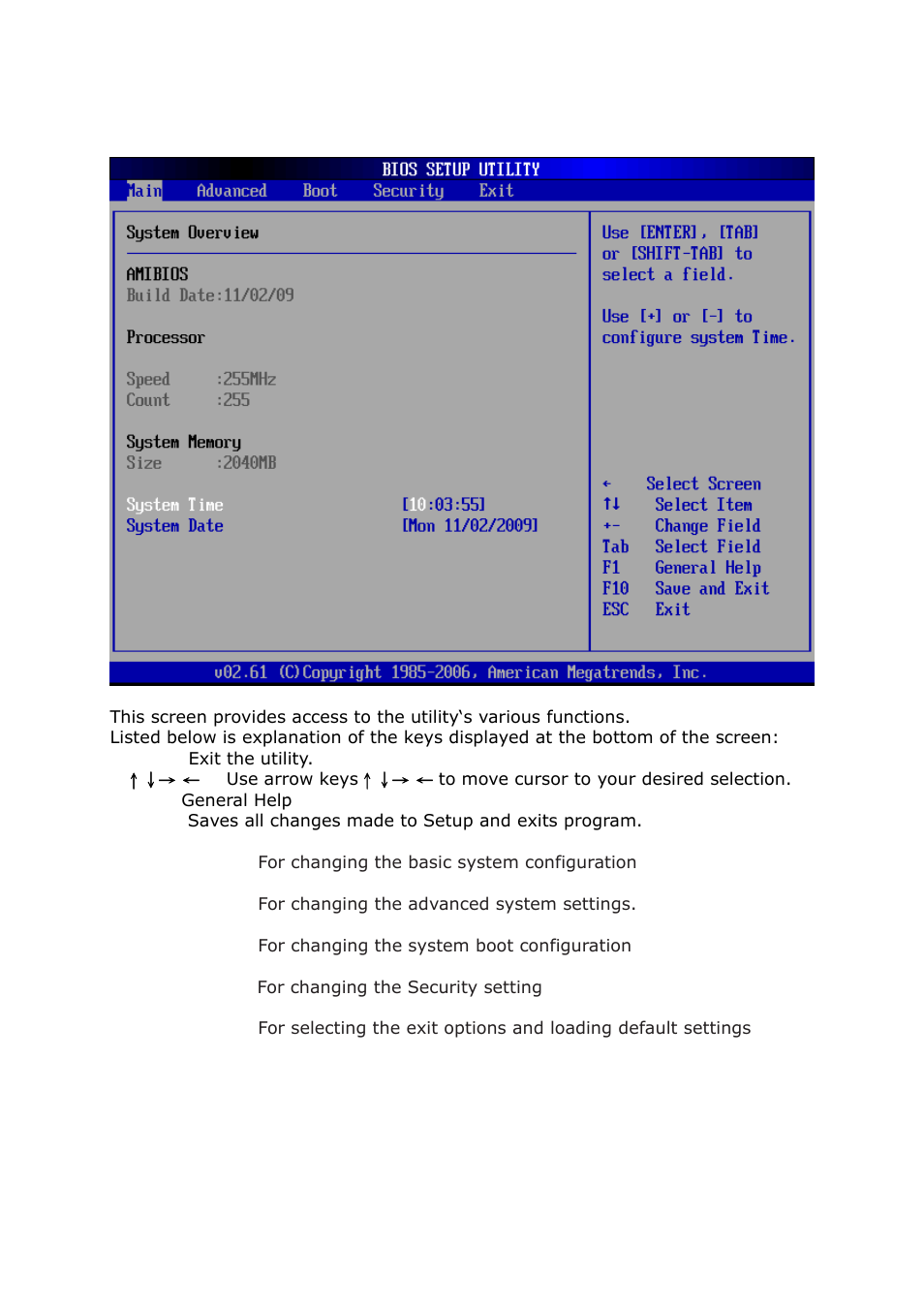 1 main program screen | Lanner FW-8892 User Manual | Page 30 / 58