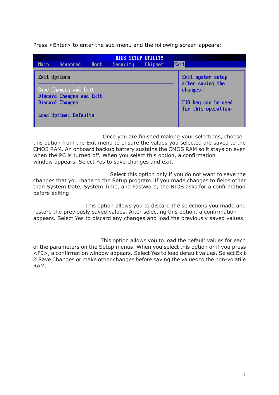 7 exit menu | Lanner FW-8750 User Manual | Page 37 / 45
