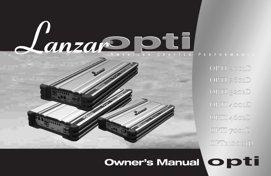 Lanzar OPT110001D User Manual | 24 pages