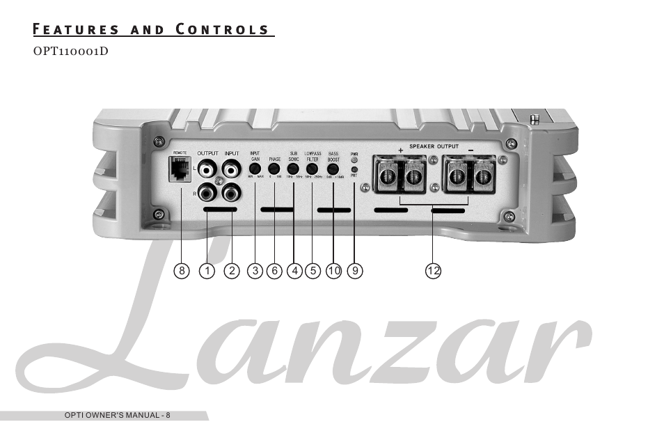 쪽 10 | Lanzar OPT110001D User Manual | Page 10 / 24