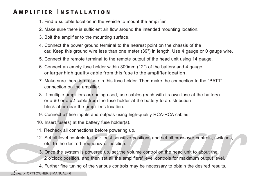 Lanzar OPT110001D User Manual | Page 8 / 24