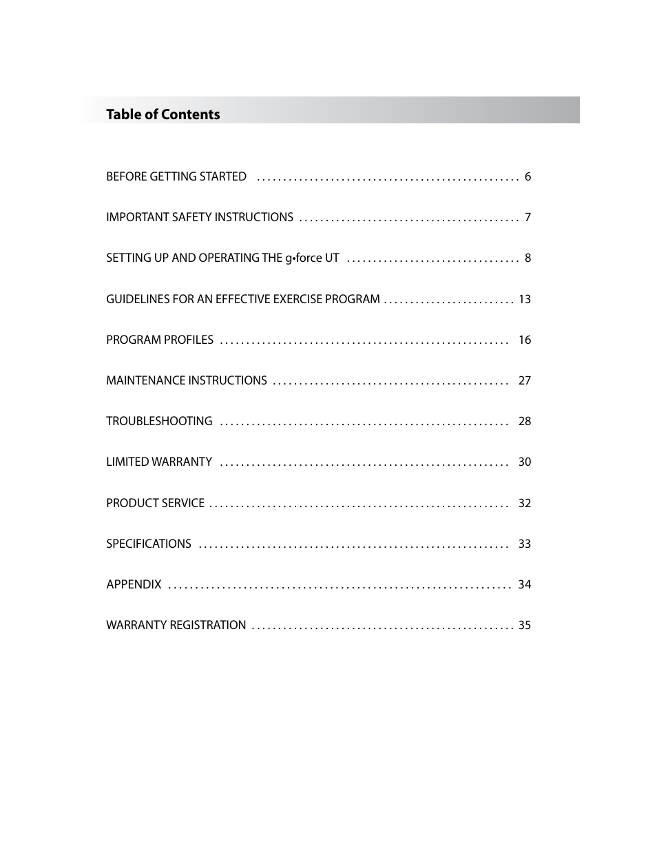 LeMond g-force UT User Manual | Page 5 / 44