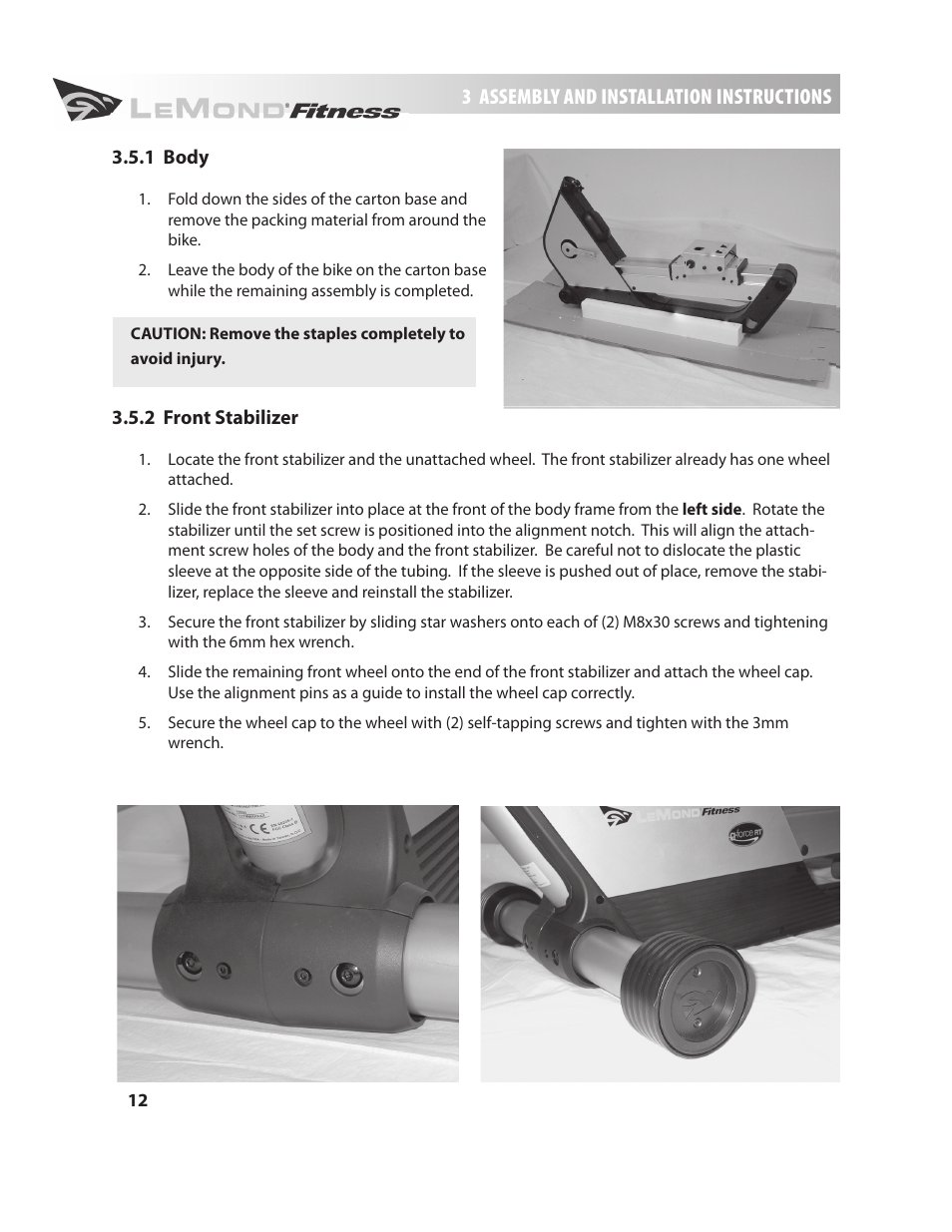 LeMond g-force RT User Manual | Page 12 / 56