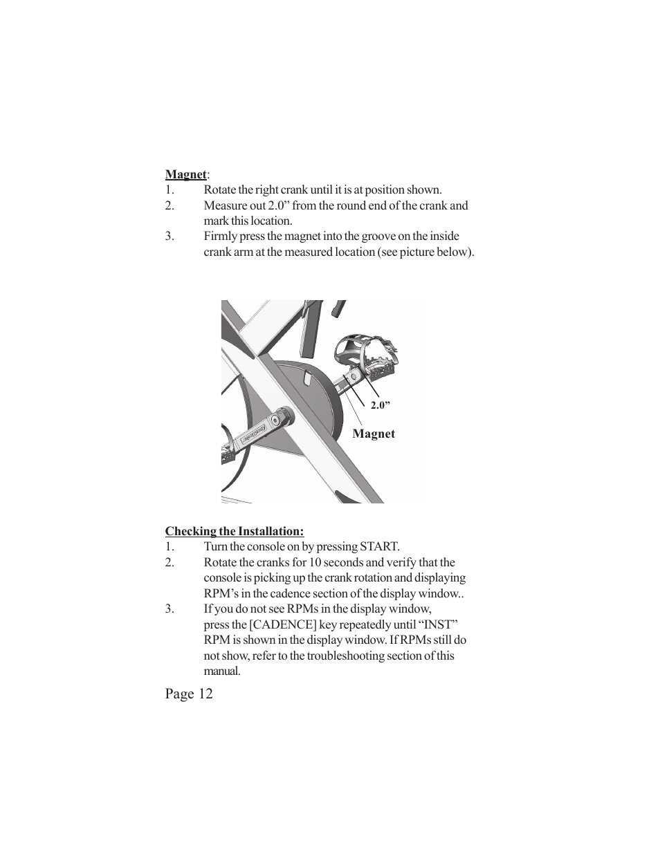 LeMond RevMaster Pilot User Manual | Page 12 / 29