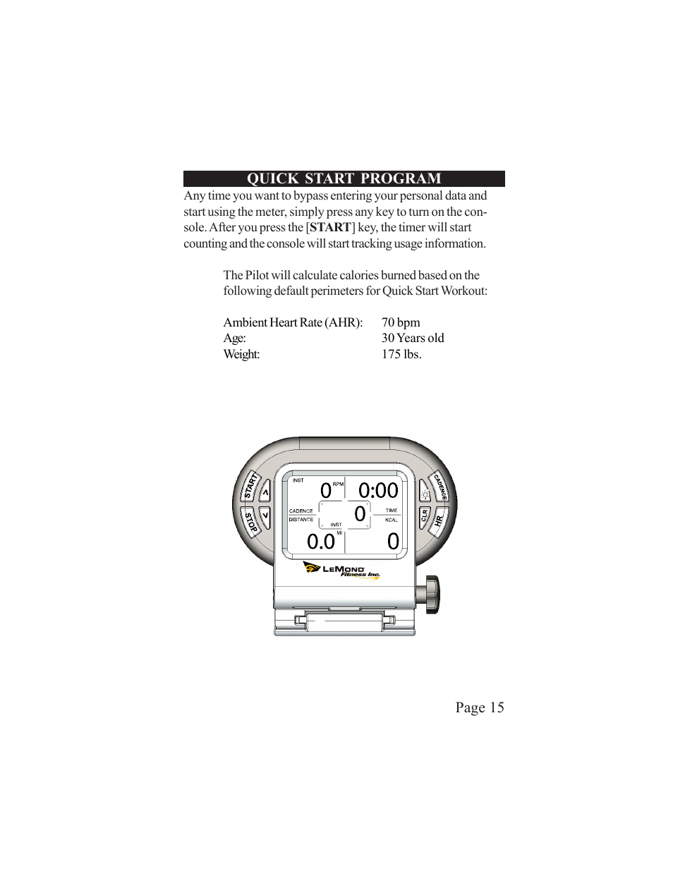 LeMond RevMaster Pilot User Manual | Page 15 / 29