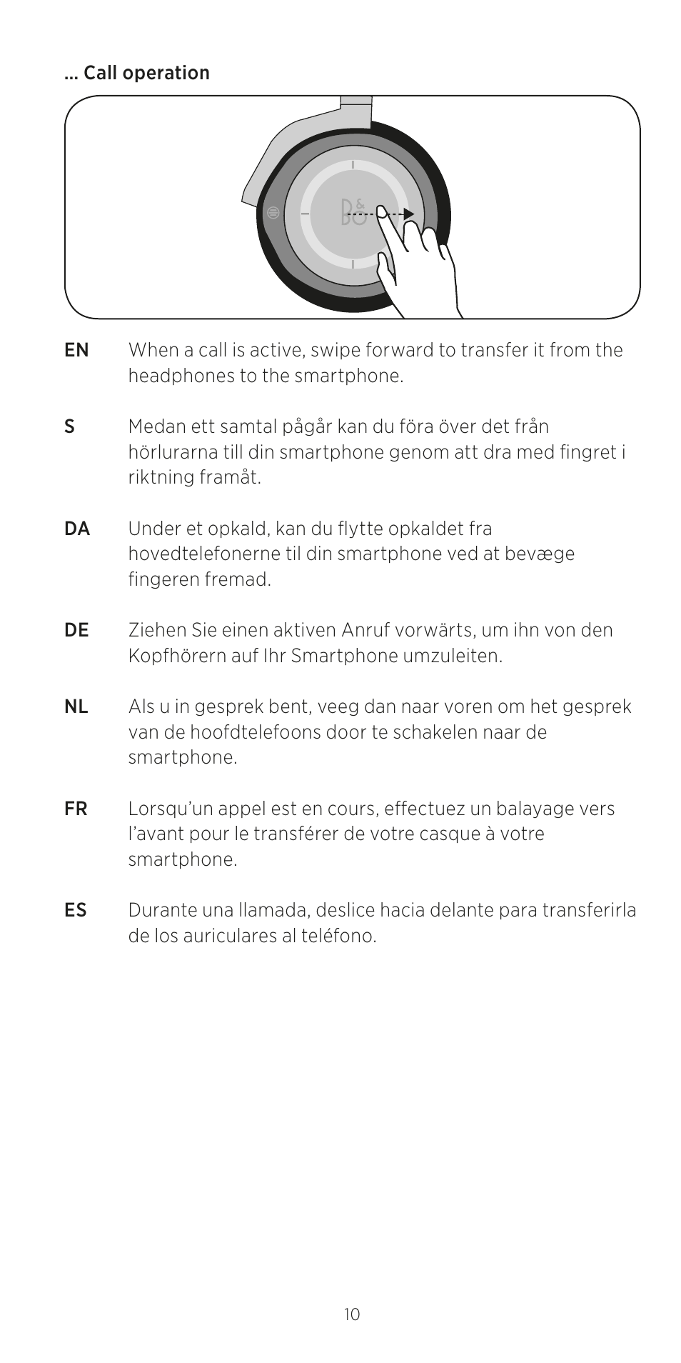 Bang & Olufsen BeoPlay H8 User Manual | Page 10 / 24