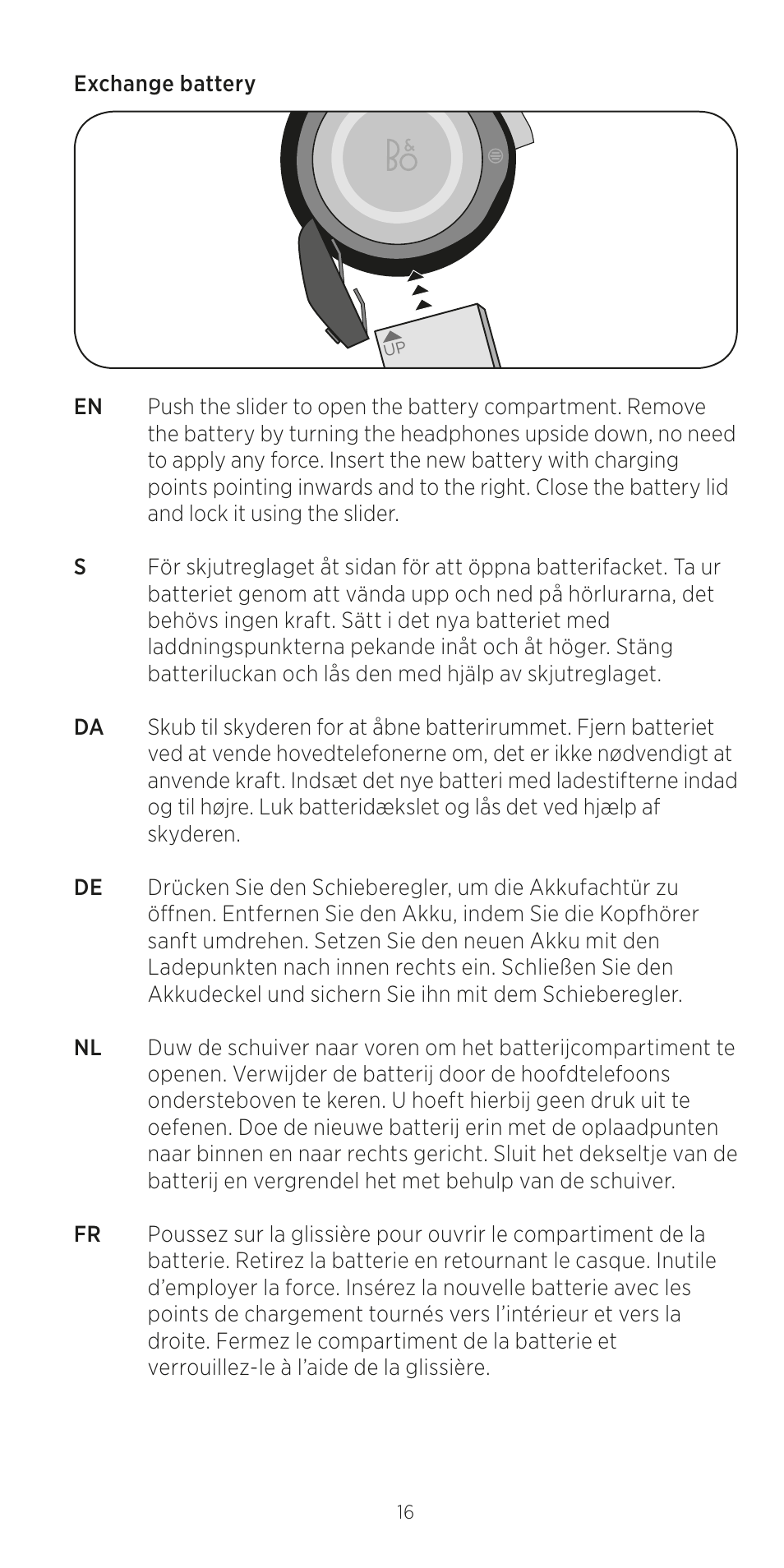 Bang & Olufsen BeoPlay H8 User Manual | Page 16 / 24