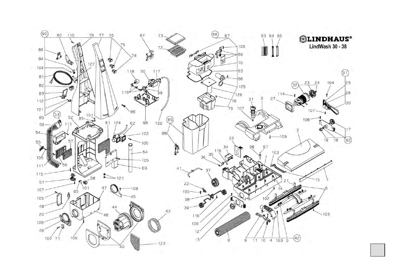 Pag. 15 esploso lw | Lindhaus LW30pro - LW38pro User Manual | Page 15 / 25