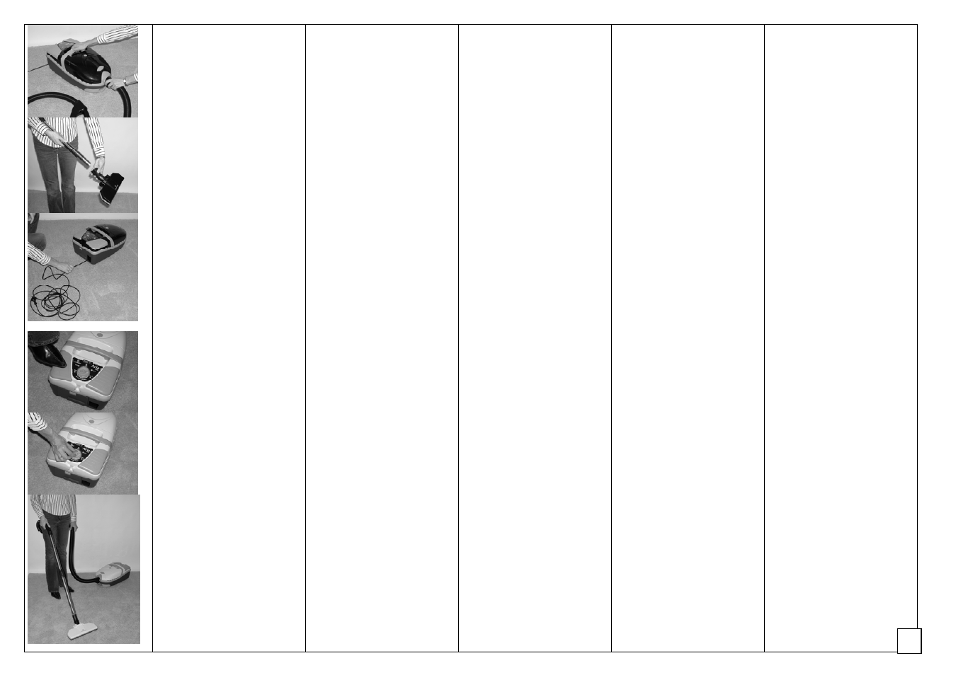 Aria p.5, Assembly instructions, Operating instructions | Inbetriebsetzungs-anleitungen, Instructions pour le fonctionnement | Lindhaus Aria Red - Elite Multifunction Vacuum Cleaners User Manual | Page 5 / 16