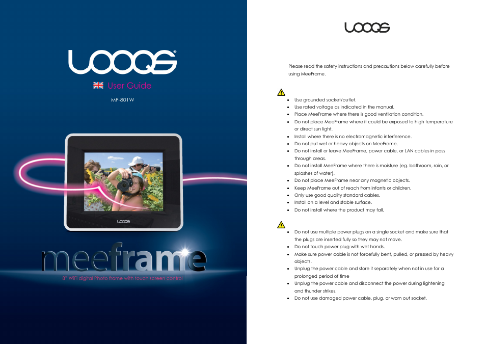 LOOQS MeeFrame User Manual | 17 pages