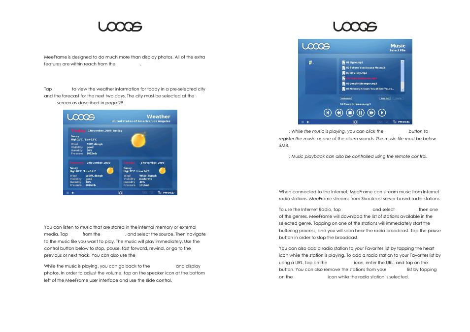 Beyond photos | LOOQS MeeFrame User Manual | Page 12 / 17