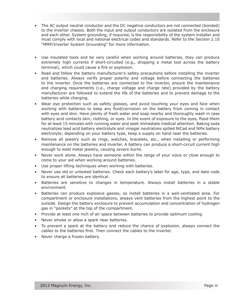 Magnum Energy Mini Magnum Panel (MMP Series) User Manual | Page 4 / 70
