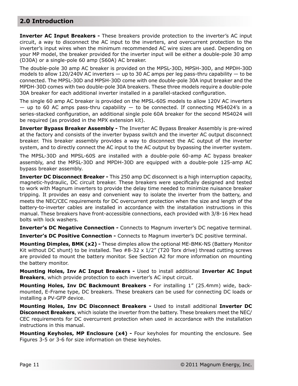 Magnum Energy Magnum Panel (MP Series) User Manual | Page 18 / 120