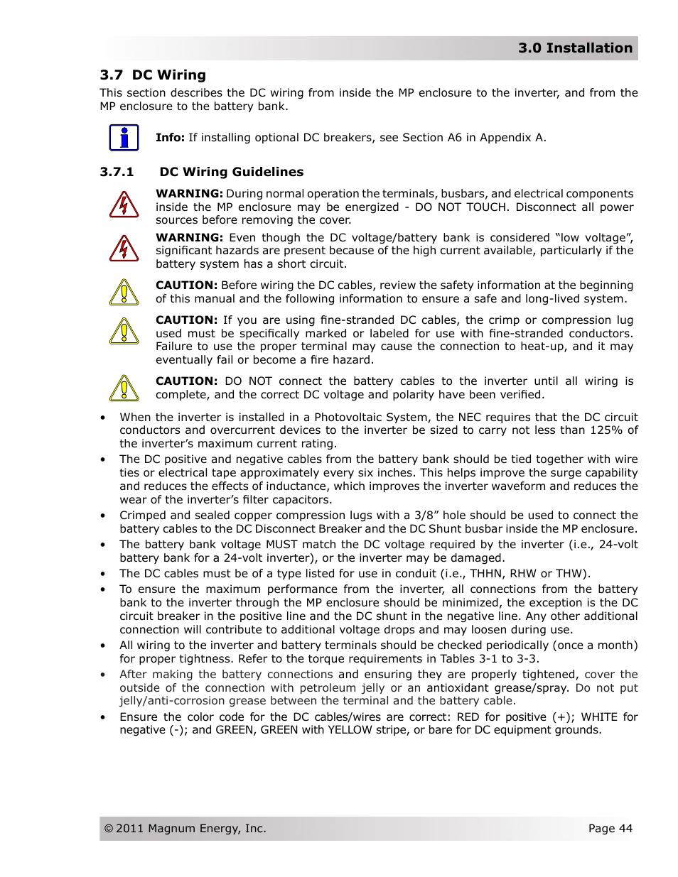 Magnum Energy Magnum Panel (MP Series) User Manual | Page 51 / 120