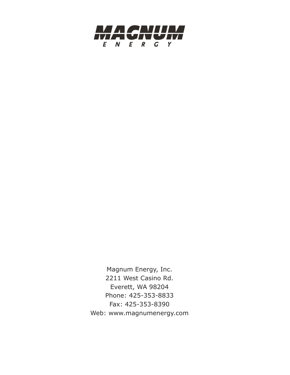Magnum Energy CSW1012 User Manual | Page 24 / 24