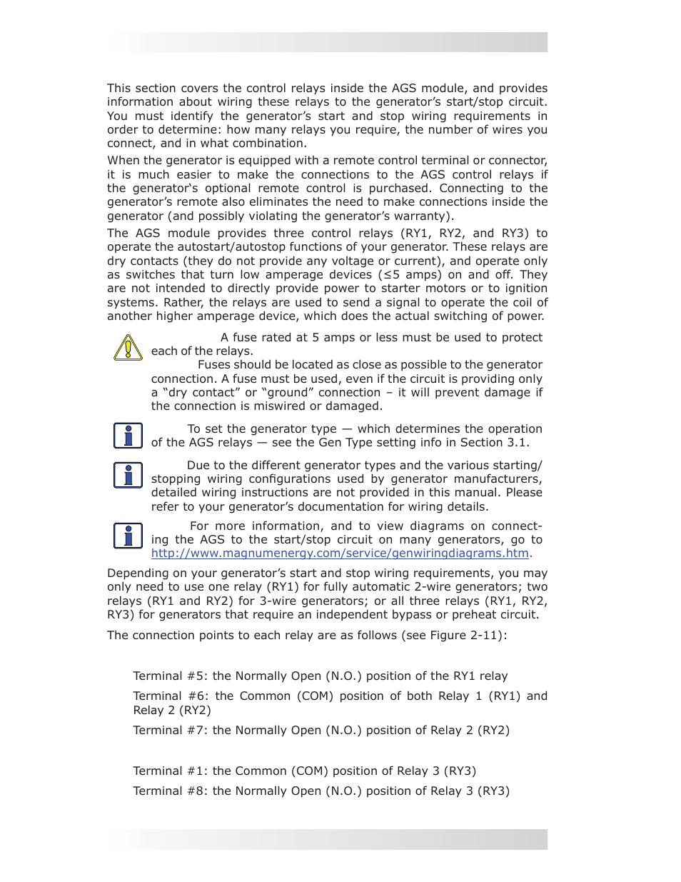0 installation | Magnum Energy AGS Network (ME-AGS-N) User Manual | Page 19 / 103
