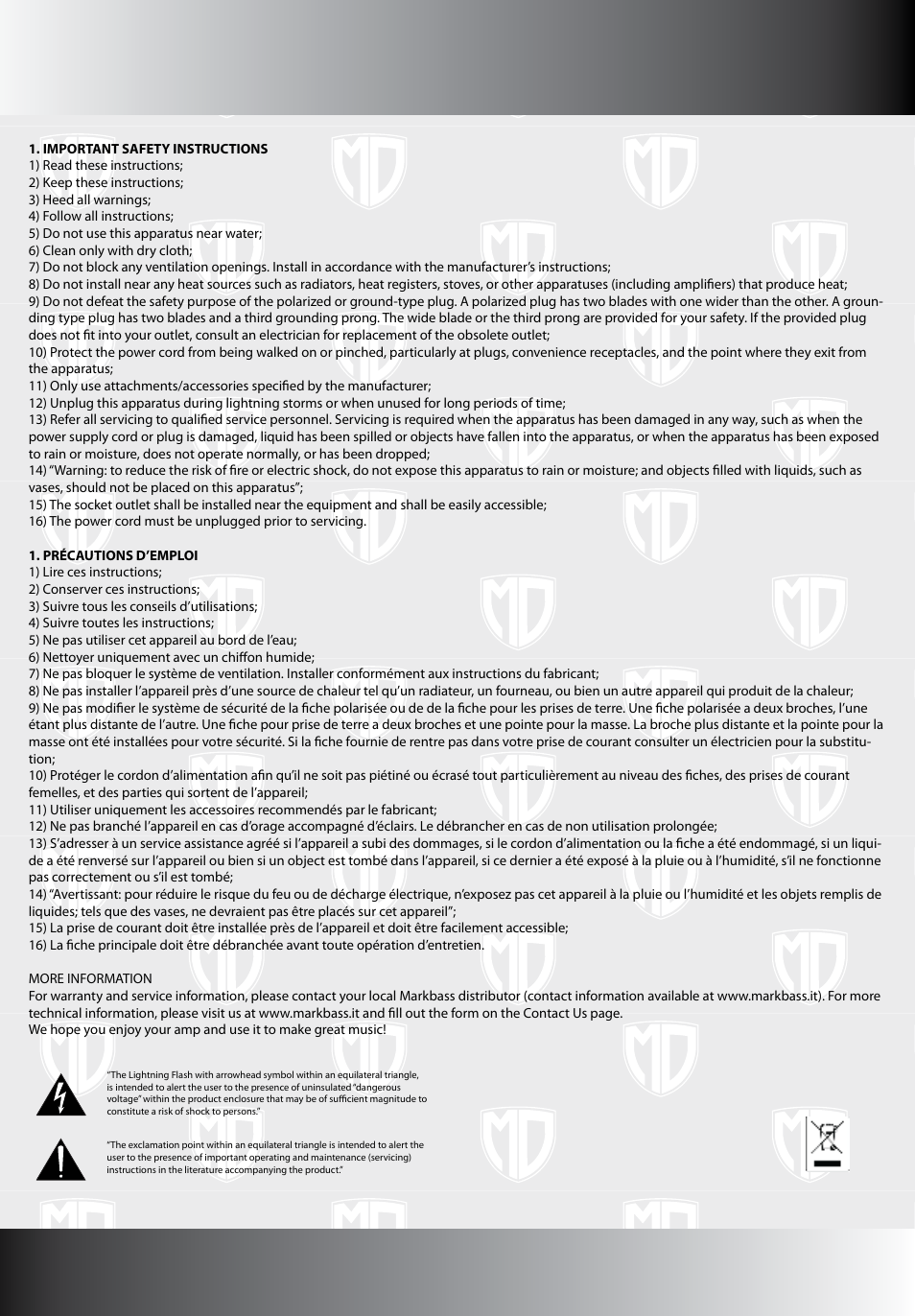 Markbass MoMark Black 800 User Manual | Page 2 / 4