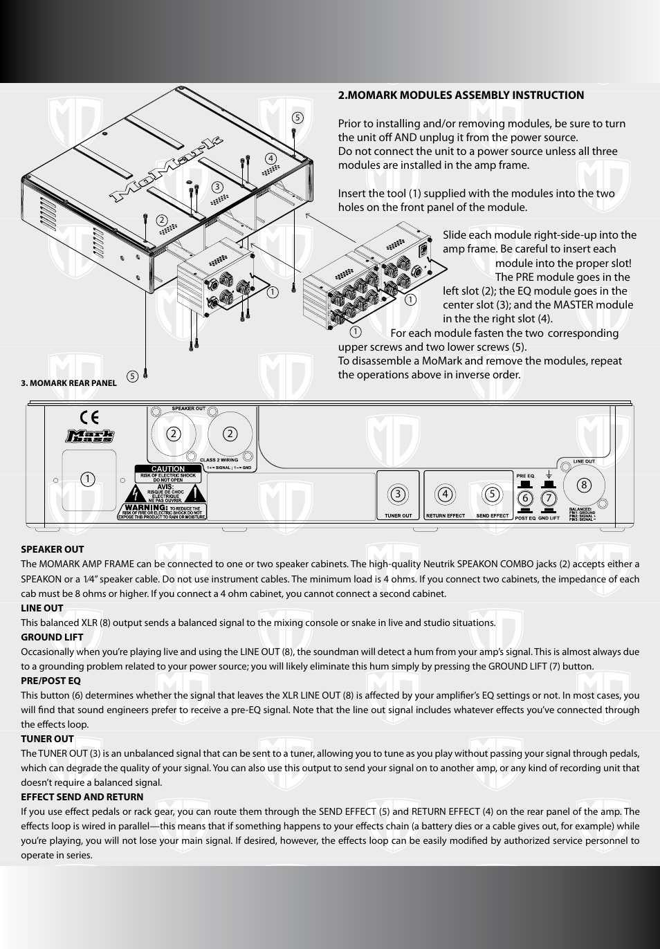 Markbass MoMark Black 800 User Manual | Page 3 / 4