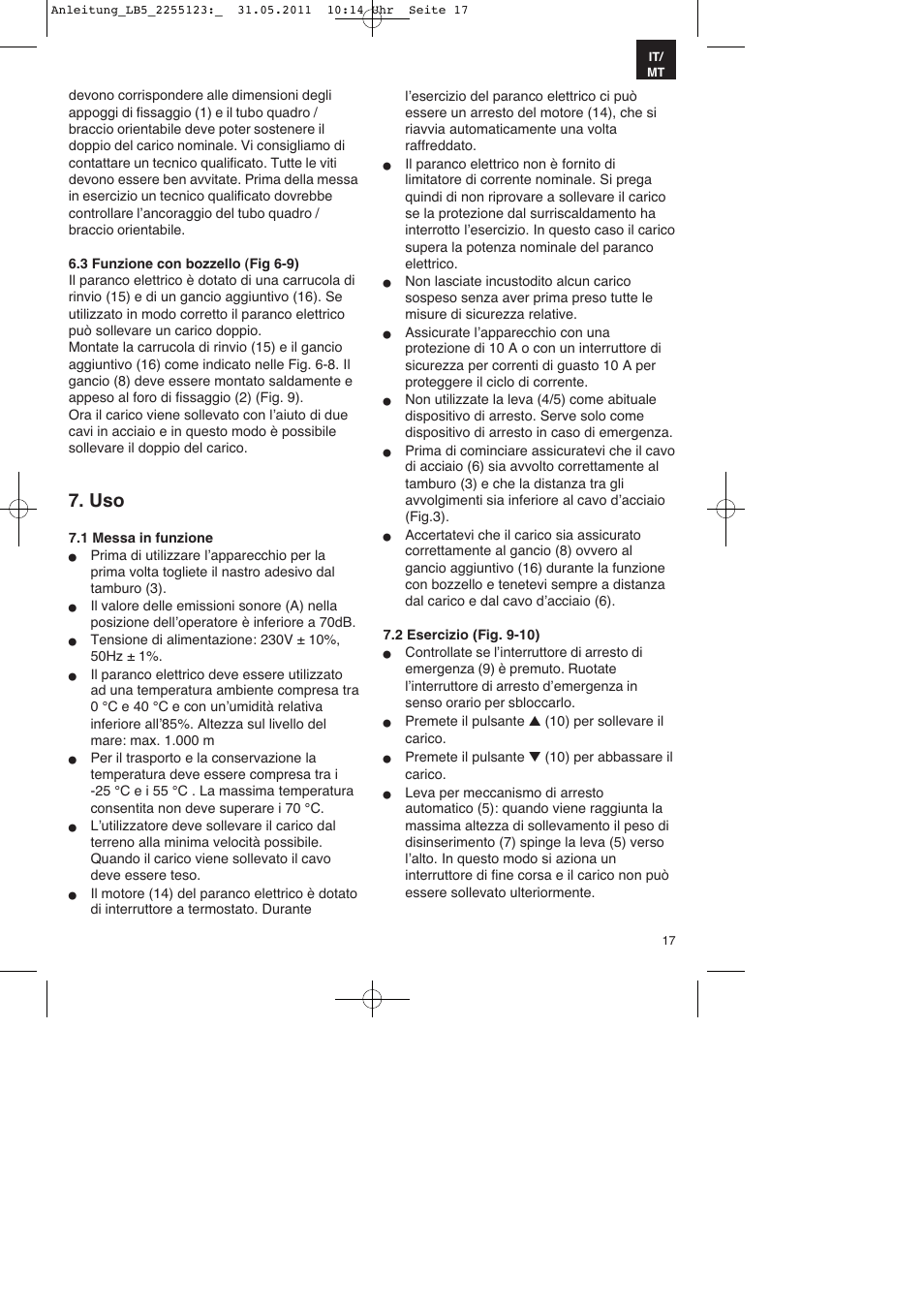 Parkside PSZ 250 A2 User Manual | Page 17 / 40