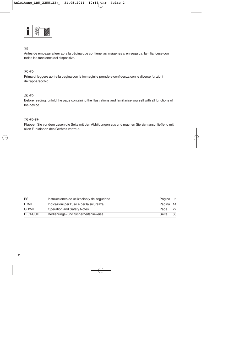 Parkside PSZ 250 A2 User Manual | Page 2 / 40