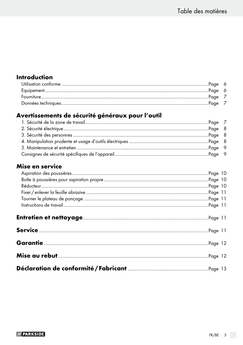 Parkside PHS 160 B2 User Manual | Page 5 / 43