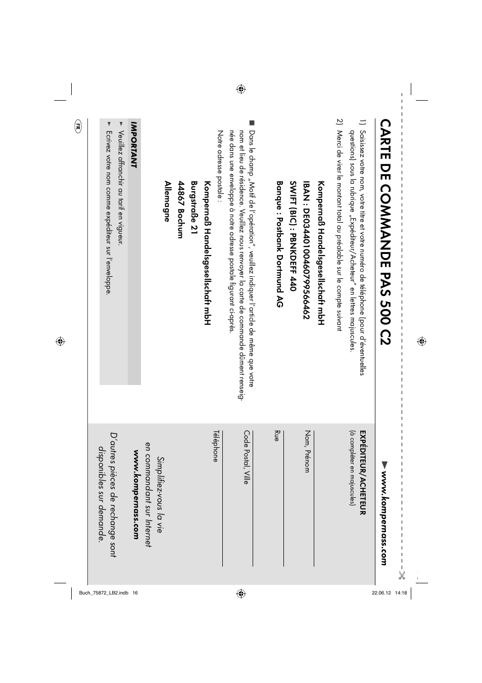 Carte de commande p as 500 c2 | Parkside PAS 500 C2 User Manual | Page 19 / 70