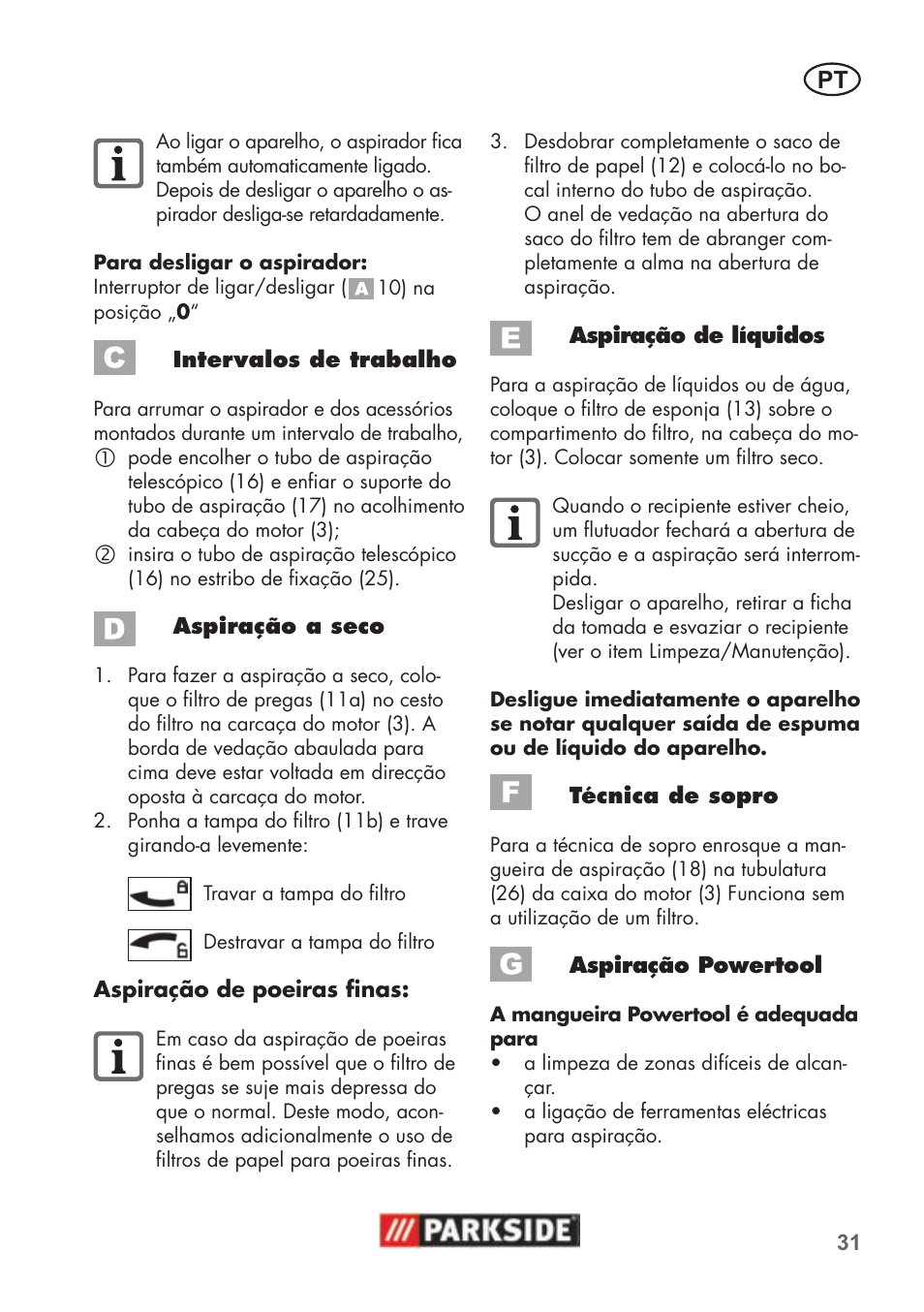 Parkside PNTS 1500 B2 User Manual | Page 31 / 52