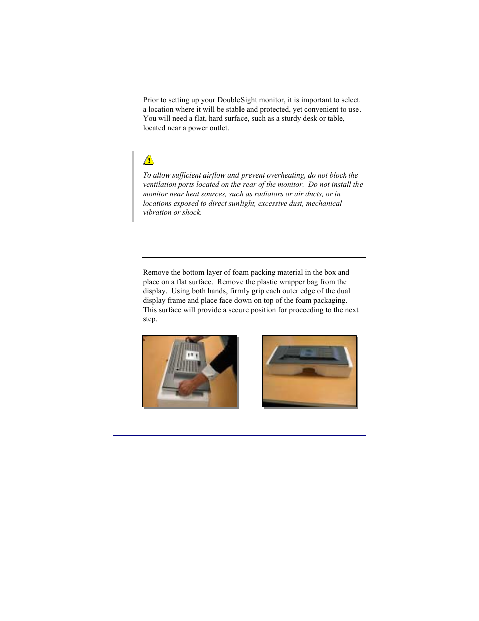 Setting up your monitor | DoubleSight Displays DS-15xx User Manual | Page 19 / 53