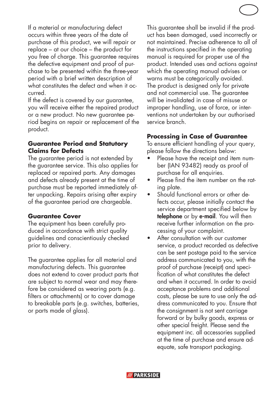 Parkside PHD 150 C2 User Manual | Page 13 / 94
