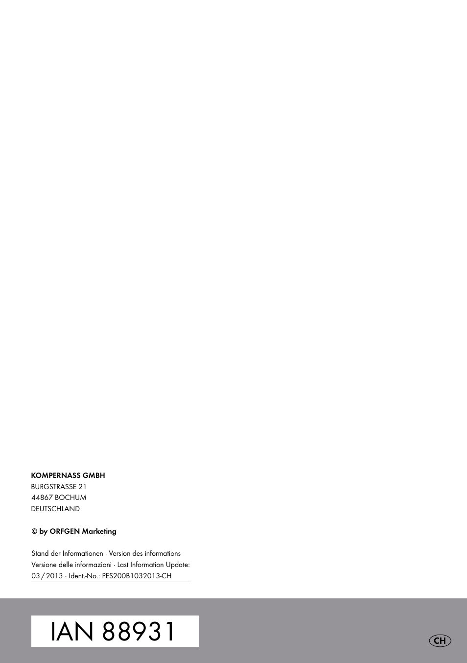 Parkside PES 200 B1 User Manual | Page 37 / 37