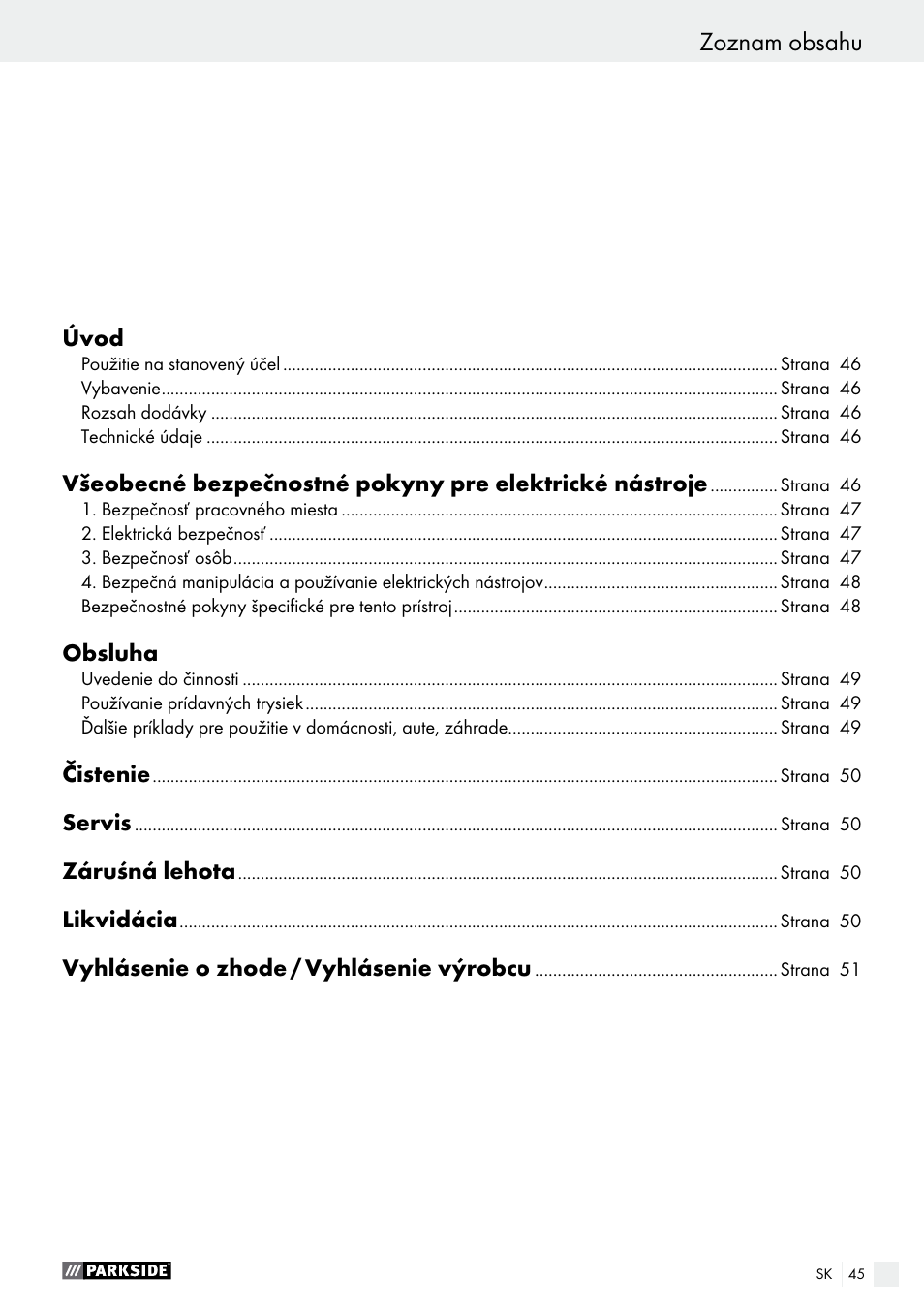 Parkside PHLG 2000 B1 User Manual | Page 45 / 61
