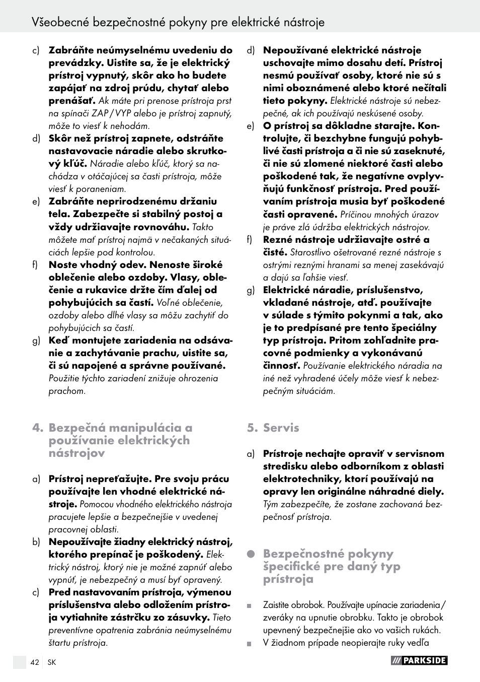 Parkside PHS 160 B2 User Manual | Page 42 / 55