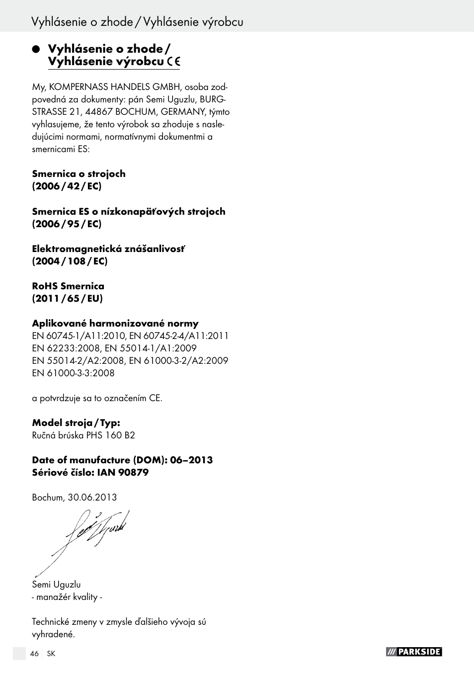 Parkside PHS 160 B2 User Manual | Page 46 / 55