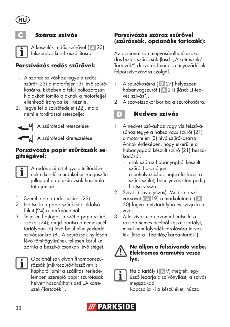 Parkside PNTS 1400 D1 User Manual | Page 32 / 88