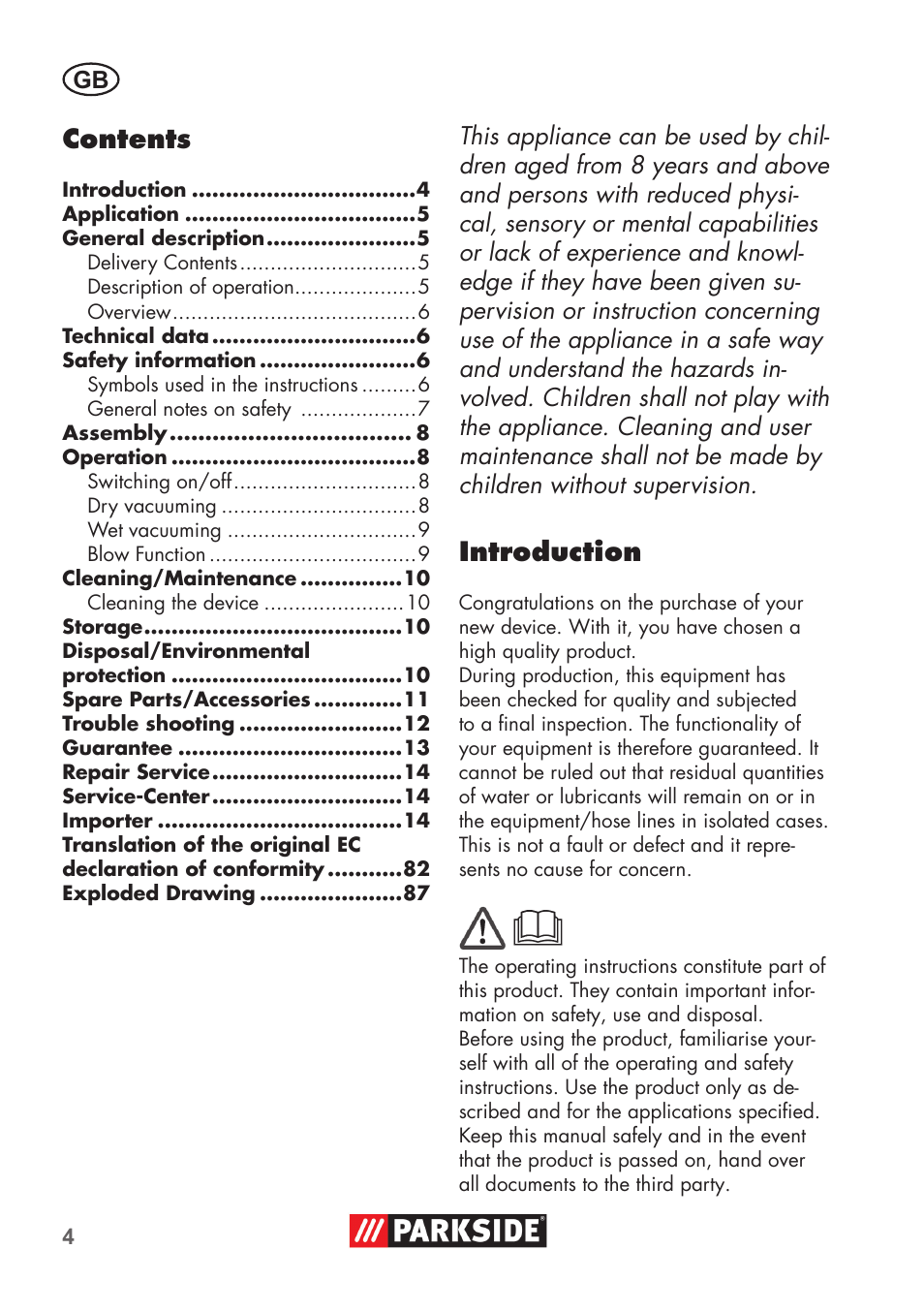 Parkside PNTS 1400 D1 User Manual | Page 4 / 88