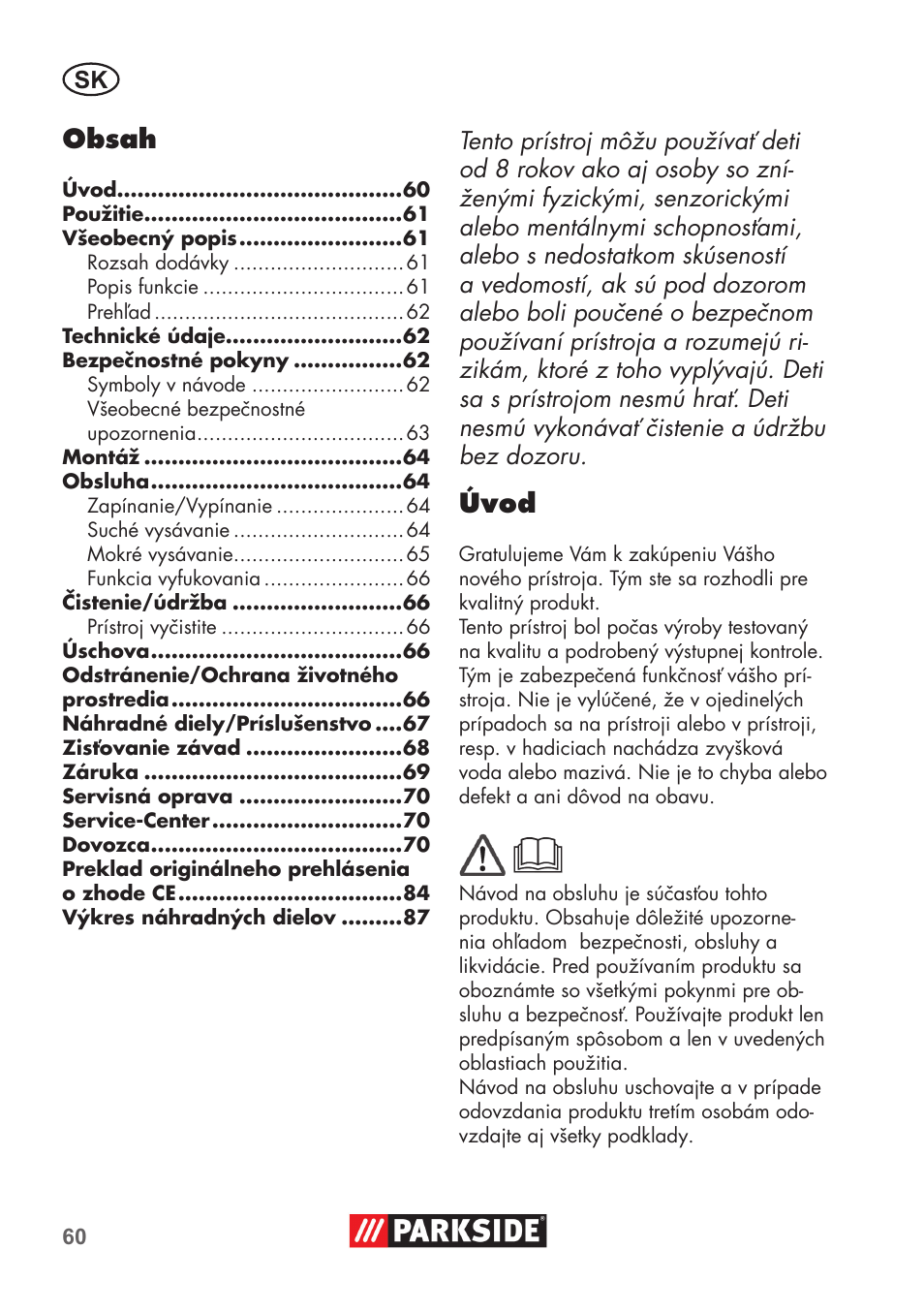 Parkside PNTS 1400 D1 User Manual | Page 60 / 88