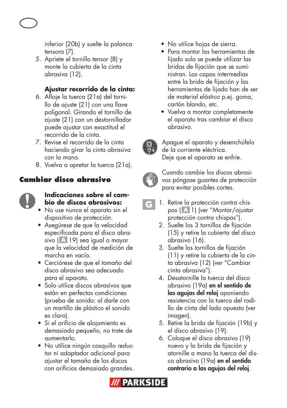 Parkside PSBS 240 B2 User Manual | Page 14 / 88