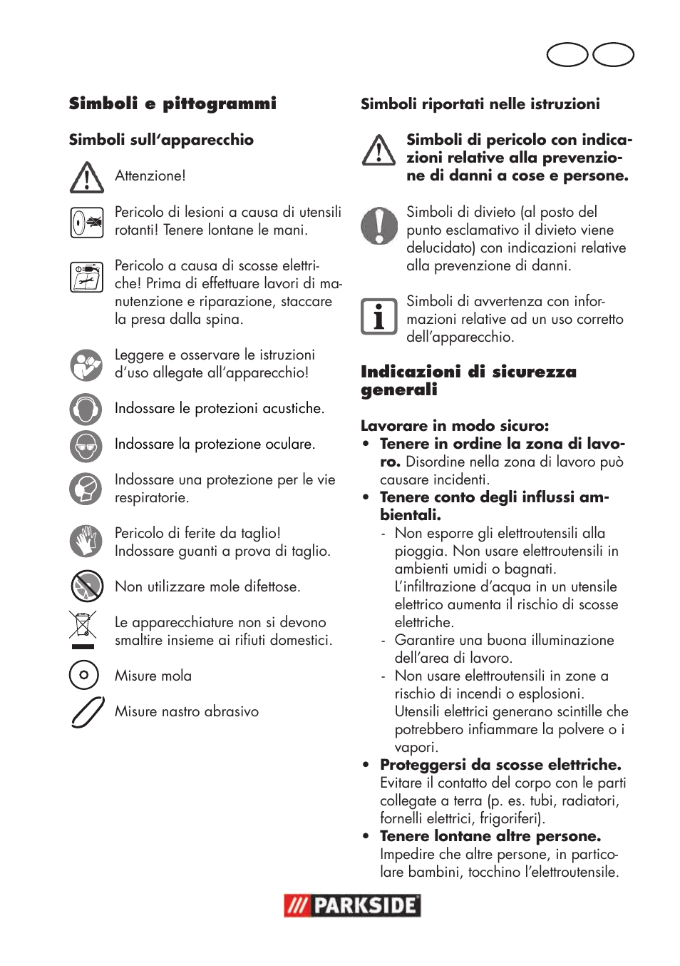 It mt | Parkside PSBS 240 B2 User Manual | Page 23 / 88