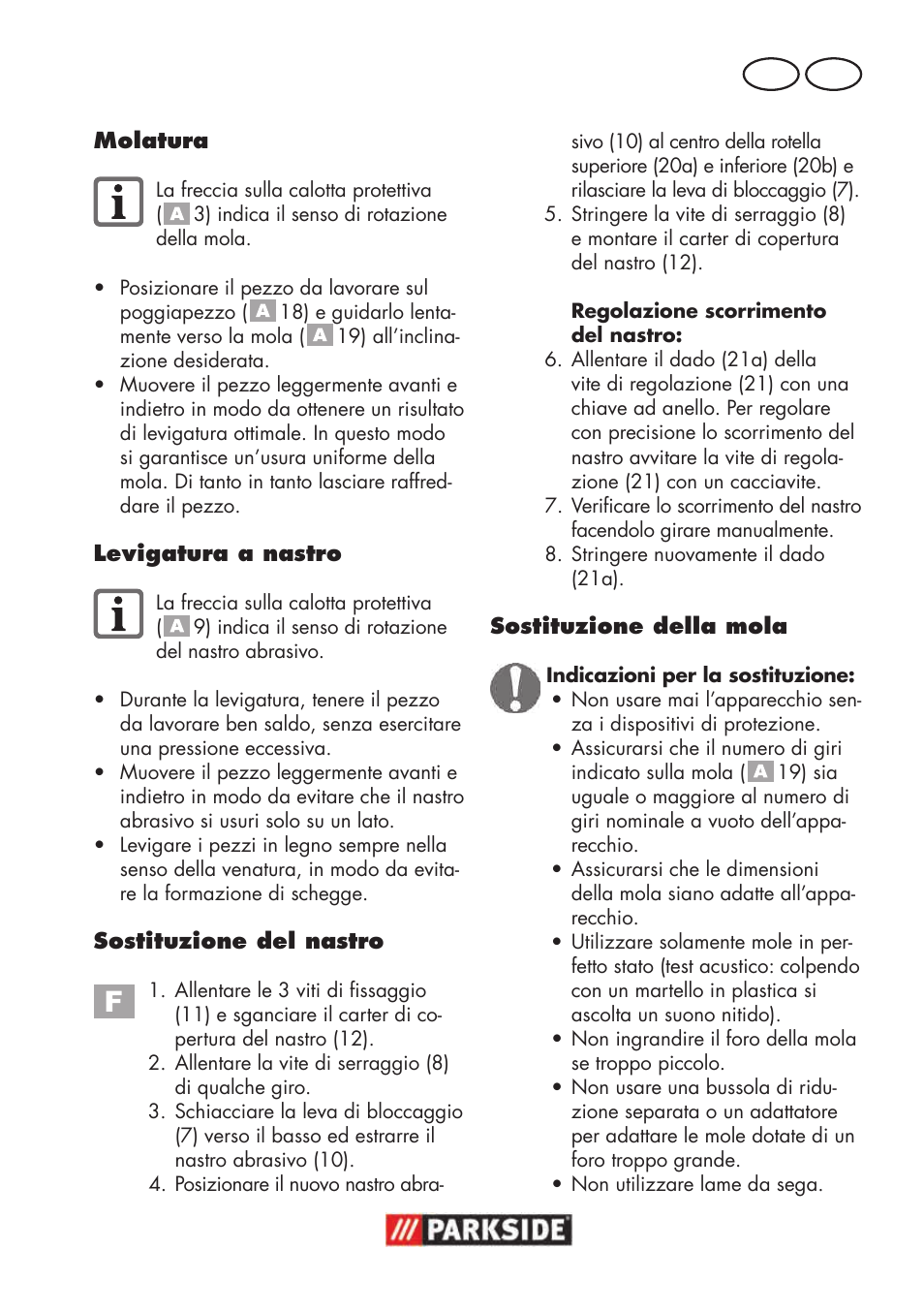 It mt | Parkside PSBS 240 B2 User Manual | Page 29 / 88