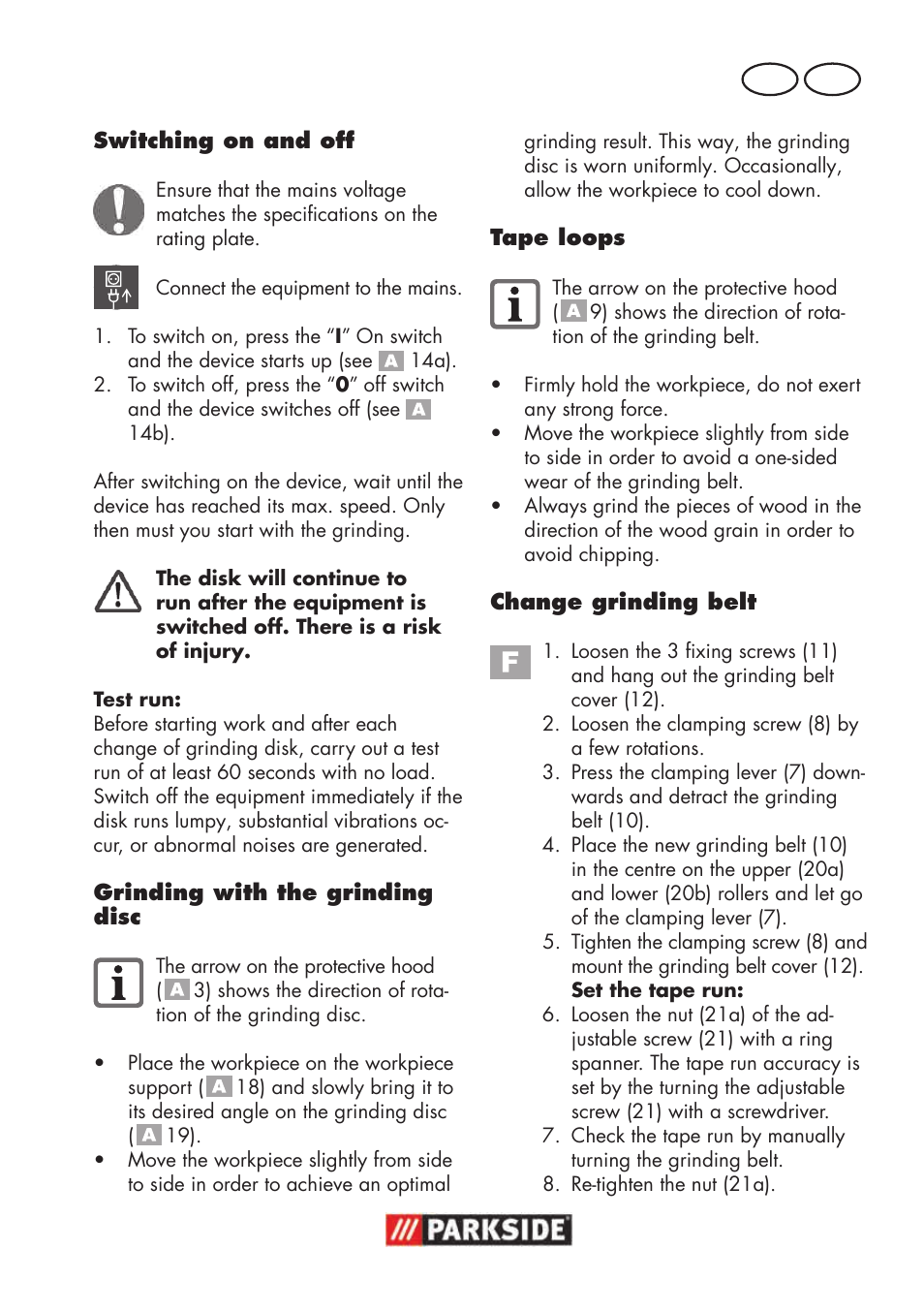 Gb mt | Parkside PSBS 240 B2 User Manual | Page 59 / 88