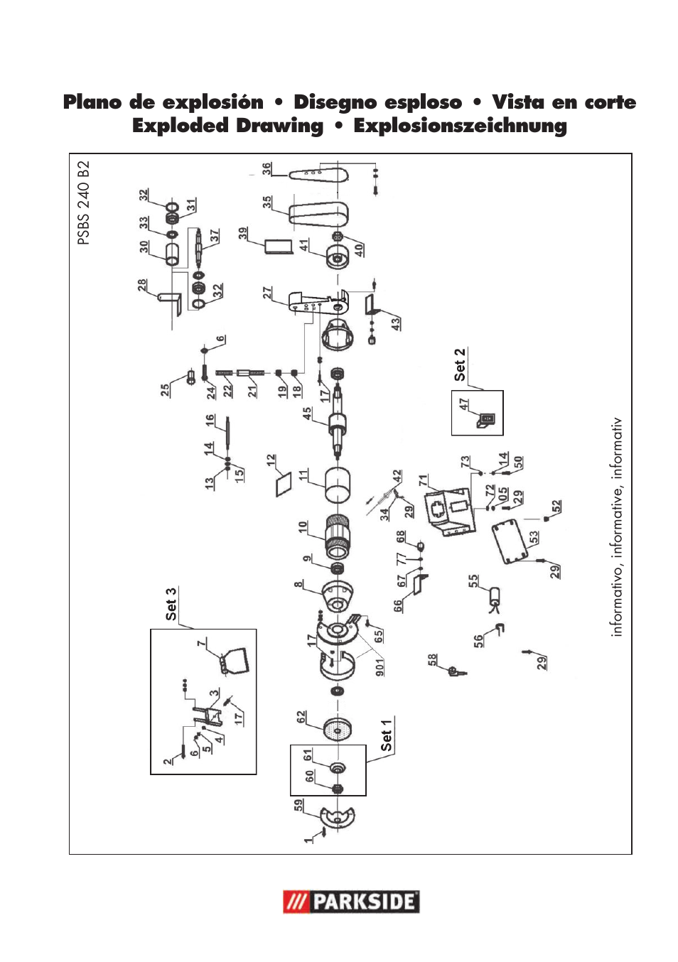 Parkside PSBS 240 B2 User Manual | Page 85 / 88