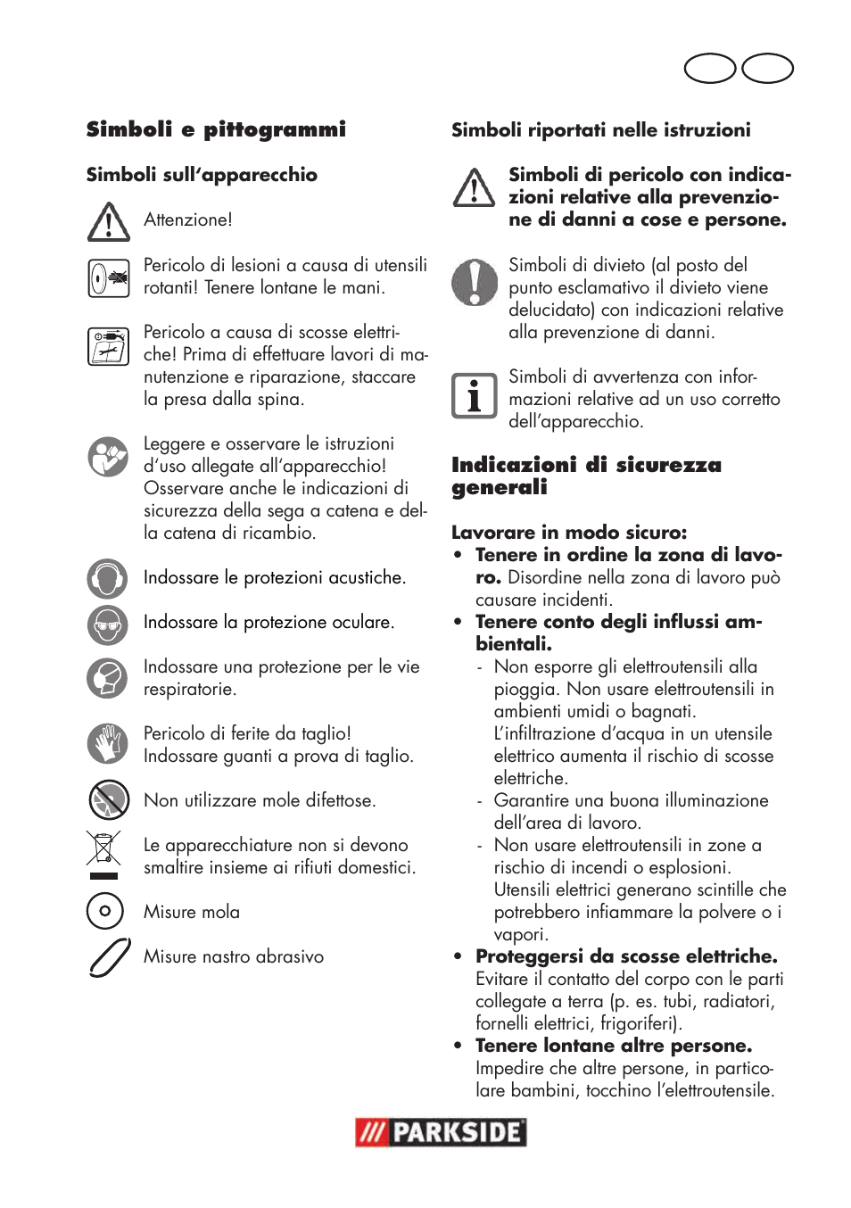 It ch | Parkside PSBS 240 B2 User Manual | Page 39 / 72