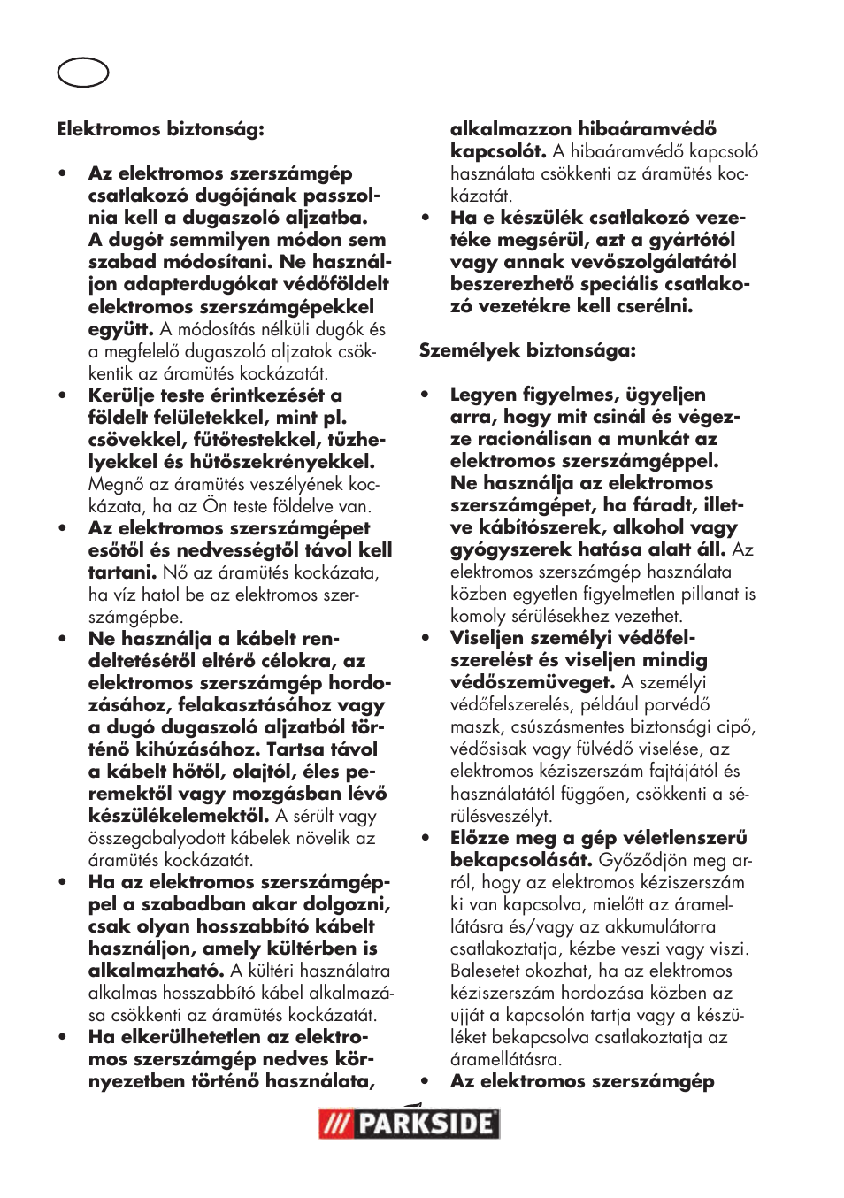 Parkside PSBM 500 B3 User Manual | Page 32 / 96