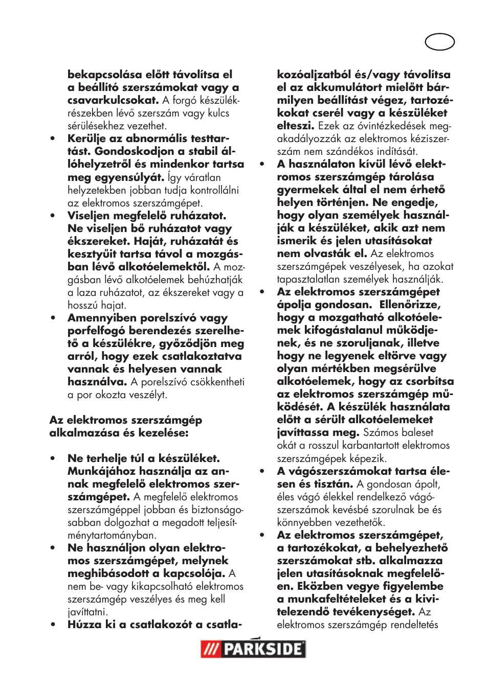 Parkside PSBM 500 B3 User Manual | Page 33 / 96
