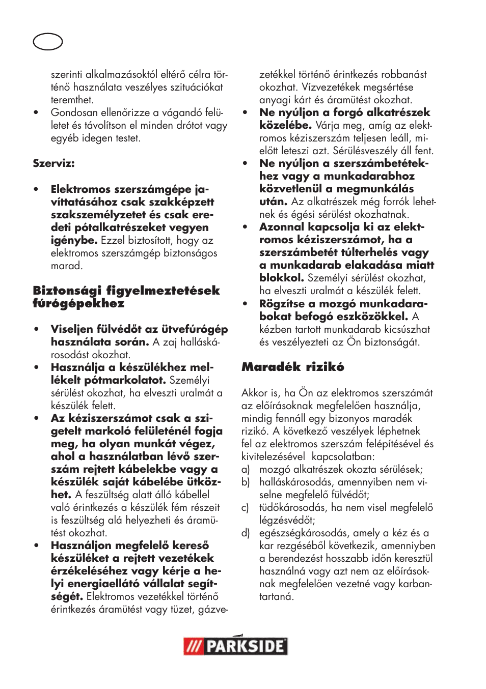 Parkside PSBM 500 B3 User Manual | Page 34 / 96