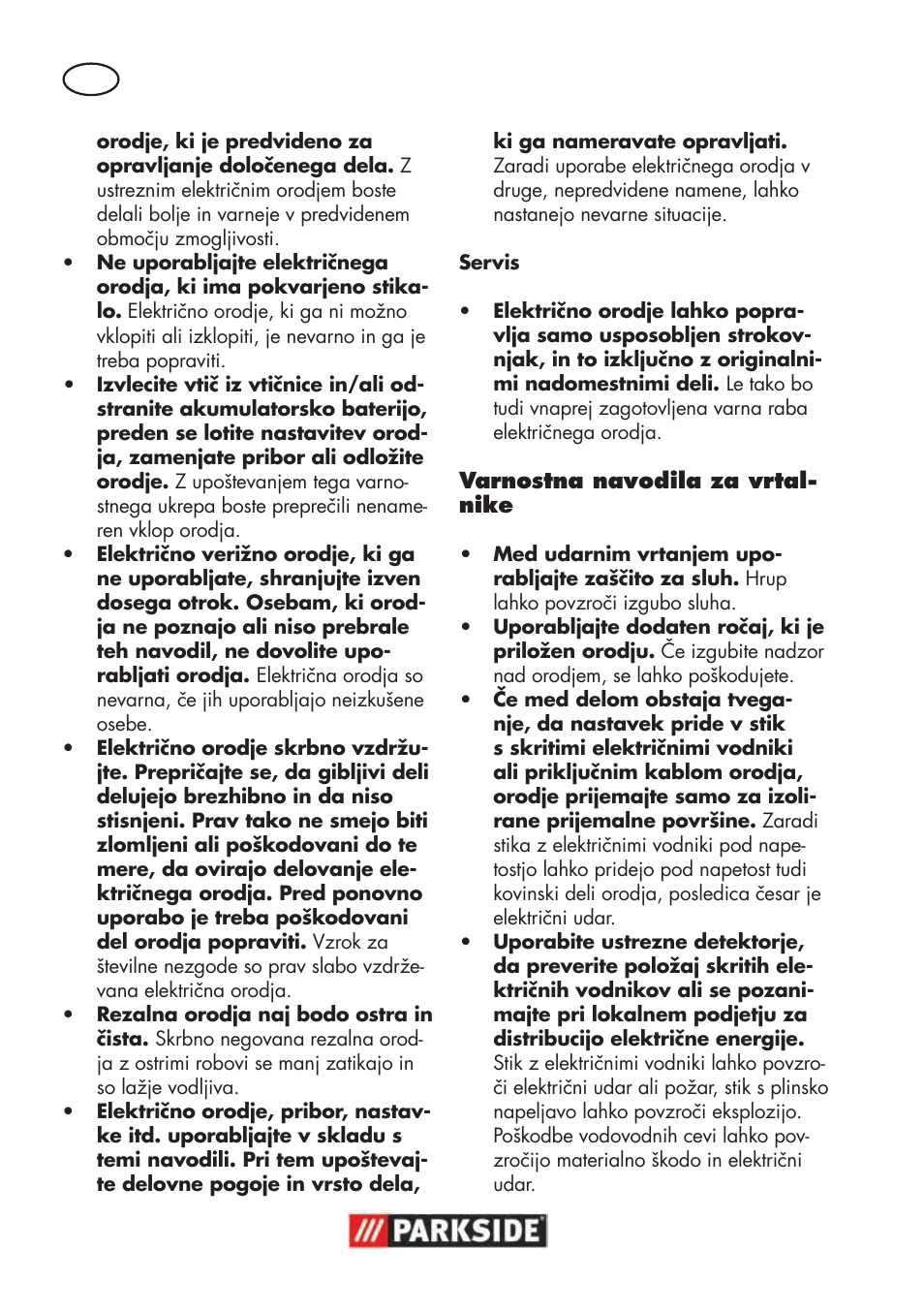 Parkside PSBM 500 B3 User Manual | Page 46 / 96