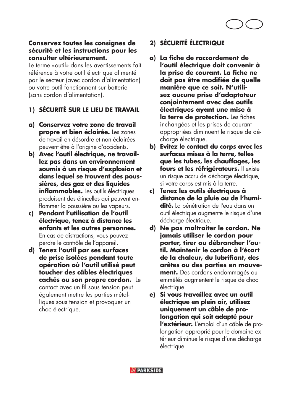 Ch fr | Parkside PABSW 10.8 B3 User Manual | Page 23 / 68